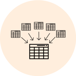 merging data sources logo